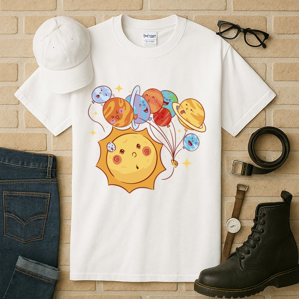 Sun And Planets Cute Galaxy Tall T-Shirt