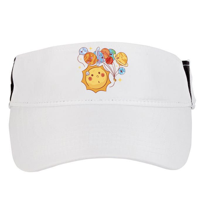 Sun And Planets Cute Galaxy Adult Drive Performance Visor