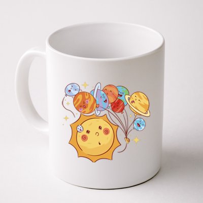 Sun And Planets Cute Galaxy Coffee Mug