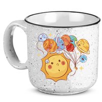 Sun And Planets Cute Galaxy 15oz Campfire Ceramic Mug