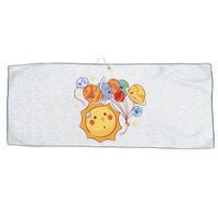 Sun And Planets Cute Galaxy Large Microfiber Waffle Golf Towel