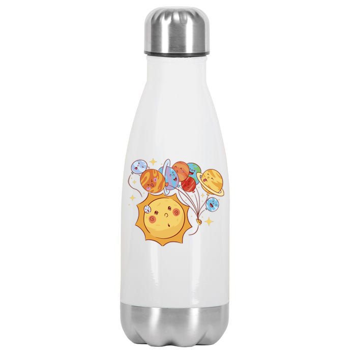 Sun And Planets Cute Galaxy Stainless Steel Insulated Water Bottle