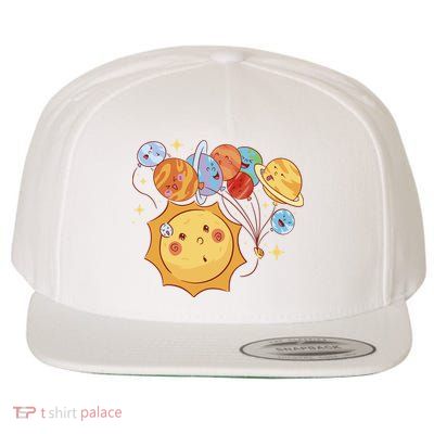 Sun And Planets Cute Galaxy Wool Snapback Cap
