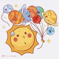 Sun And Planets Cute Galaxy Wool Snapback Cap