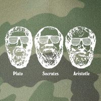 Socrates Aristotle Plato Legacy Tie Dye Trucker Hat