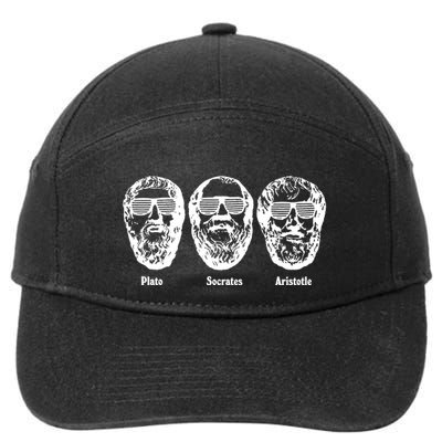 Socrates Aristotle Plato 7-Panel Snapback Hat