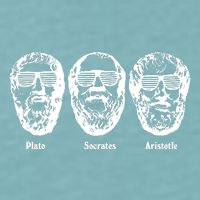 Socrates Aristotle Plato Sueded Cloud Jersey T-Shirt