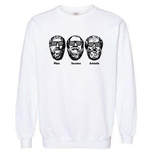 Socrates Aristotle Plato Garment-Dyed Sweatshirt