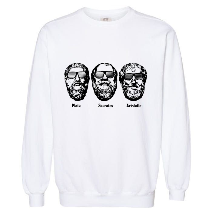 Socrates Aristotle Plato Garment-Dyed Sweatshirt