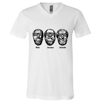 Socrates Aristotle Plato V-Neck T-Shirt