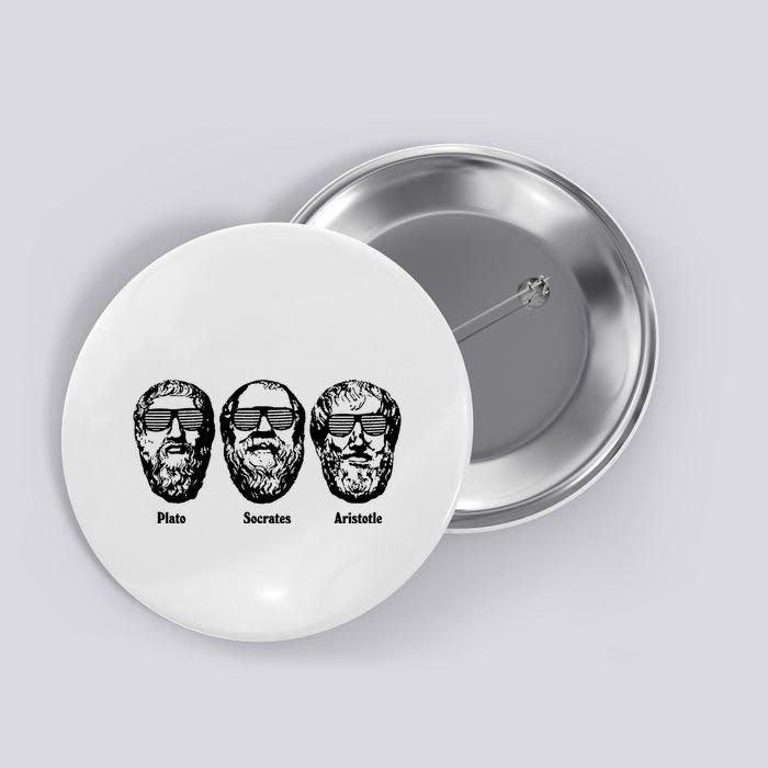 Socrates Aristotle Plato Button