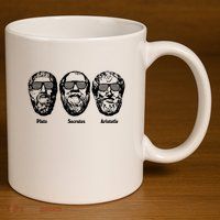 Socrates Aristotle Plato 11oz C Handle Ceramic Mug