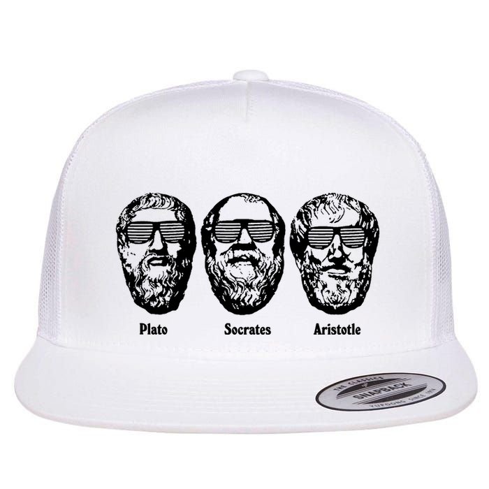 Socrates Aristotle Plato Flat Bill Trucker Hat