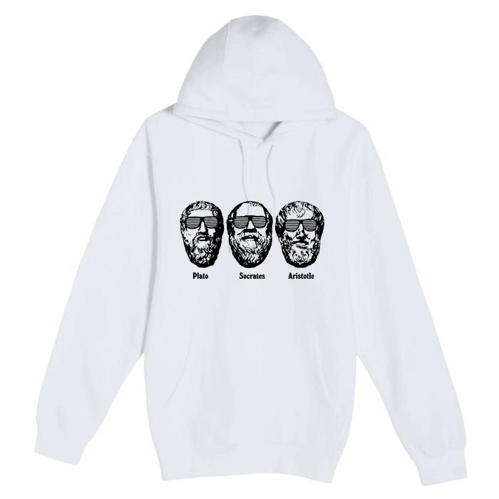 Socrates Aristotle Plato Premium Pullover Hoodie