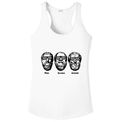 Socrates Aristotle Plato Ladies PosiCharge Competitor Racerback Tank