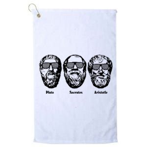 Socrates Aristotle Plato Platinum Collection Golf Towel