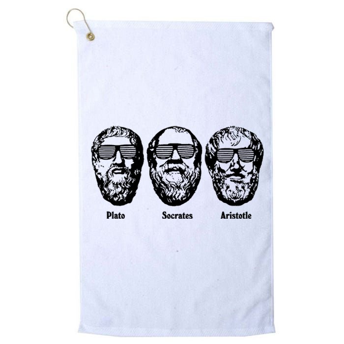 Socrates Aristotle Plato Platinum Collection Golf Towel