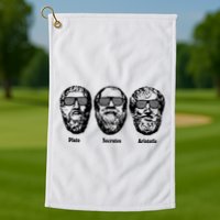 Socrates Aristotle Plato Golf Towel