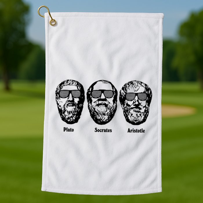 Socrates Aristotle Plato Golf Towel