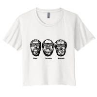 Socrates Aristotle Plato Crop Top