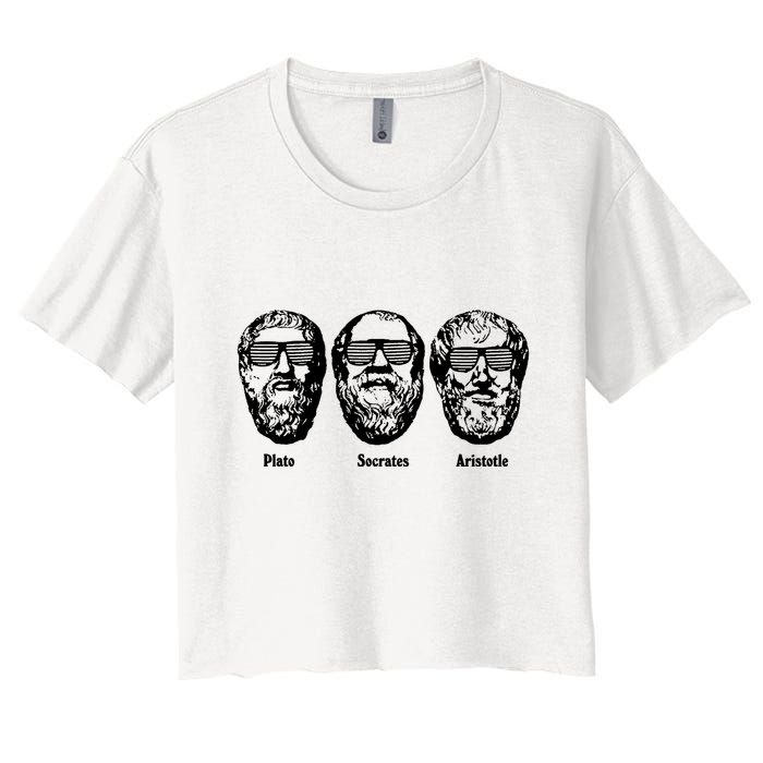 Socrates Aristotle Plato Crop Top