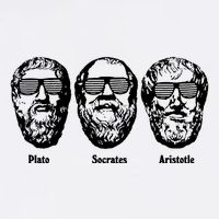 Socrates Aristotle Plato Short Acrylic Beanie