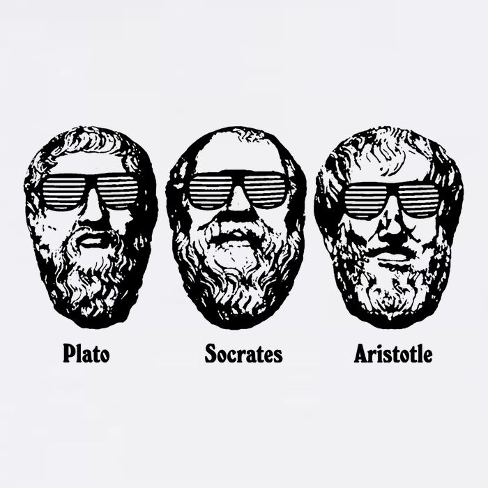 Socrates Aristotle Plato Short Acrylic Beanie