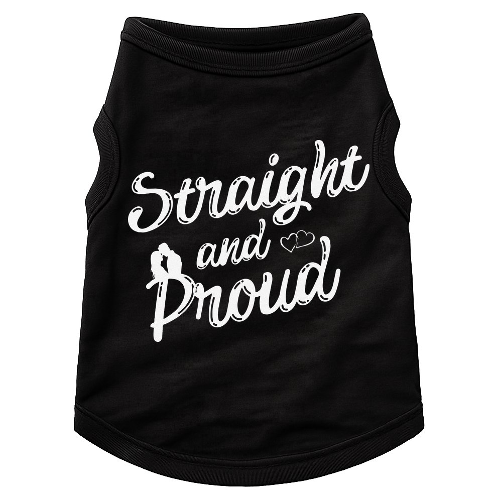 Straight And Proud Heterosexual Anti PC Funny Doggie Tank
