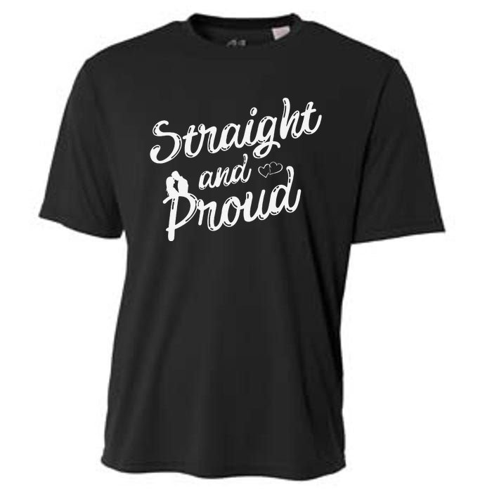 Straight And Proud Heterosexual Anti PC Funny Cooling Performance Crew T-Shirt