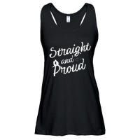 Straight And Proud Heterosexual Anti PC Funny Ladies Essential Flowy Tank