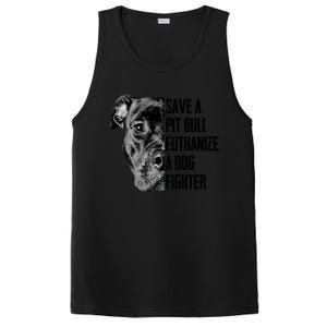 Save A Pitbull Euthanize A Dog Fighter Gift PosiCharge Competitor Tank