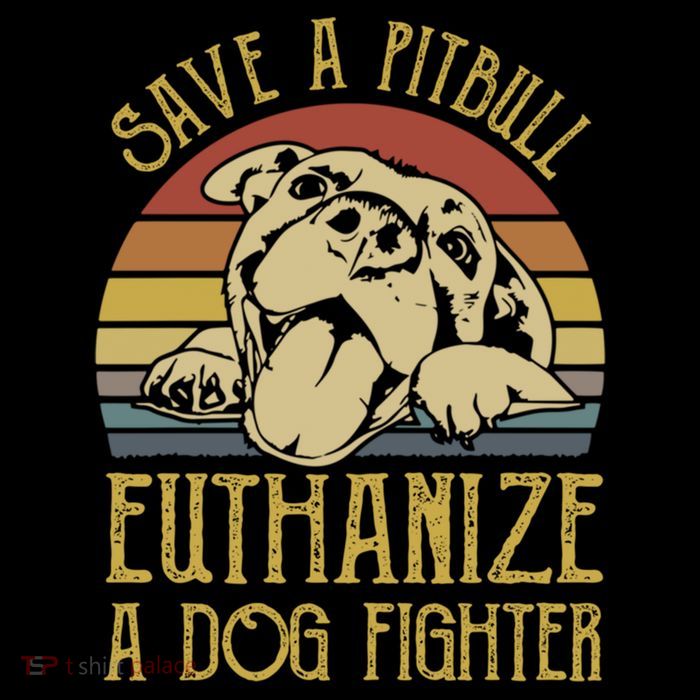 Save A Pitbull Euthanize A Dog Fighter Funny Gift Pitbull Lovers Gift Impact Tech Backpack