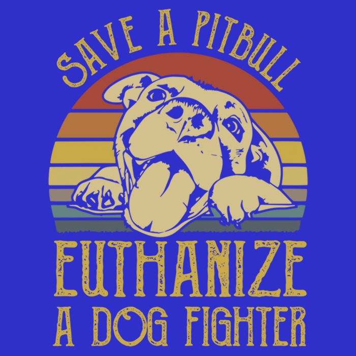 Save A Pitbull Euthanize A Dog Fighter Funny Gift Pitbull Lovers Gift Poster