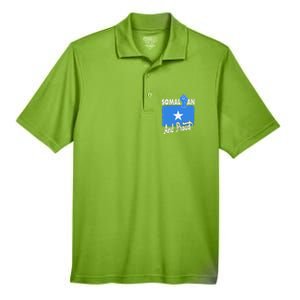 Somalian And Proud Love Somalia With Somalia Flag Fist Men's Origin Performance Pique Polo