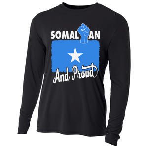 Somalian And Proud Love Somalia With Somalia Flag Fist Cooling Performance Long Sleeve Crew