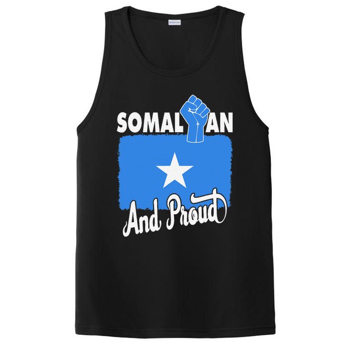 Somalian And Proud Love Somalia With Somalia Flag Fist PosiCharge Competitor Tank