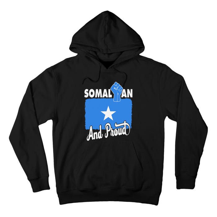 Somalian And Proud Love Somalia With Somalia Flag Fist Tall Hoodie