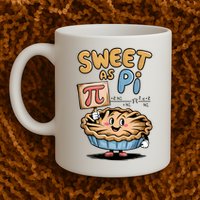 Sweet as pi for  Funny Pi Day Spiral Pi Math Coffee Mug