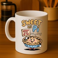 Sweet as pi for  Funny Pi Day Spiral Pi Math Coffee Mug