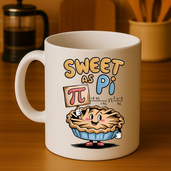 Sweet as pi for  Funny Pi Day Spiral Pi Math Coffee Mug