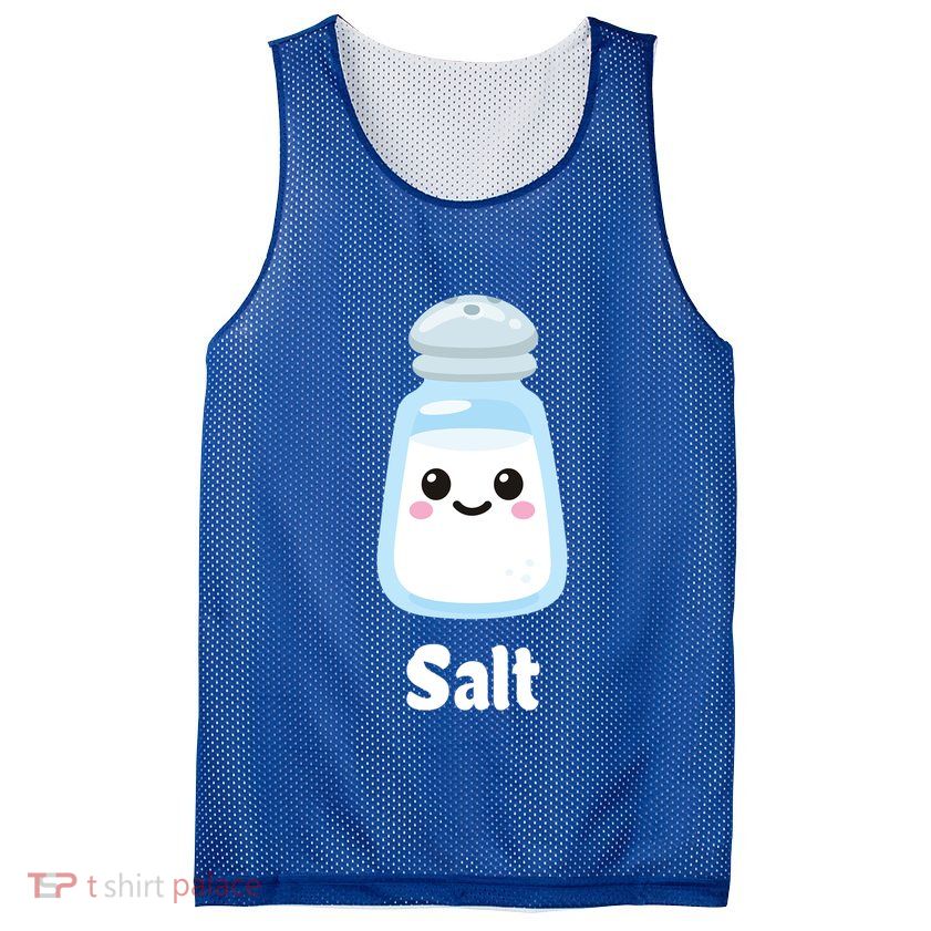 Salt And Pepper Matching Couple Halloween Best Friends Cute Gift Mesh Reversible Basketball Jersey Tank
