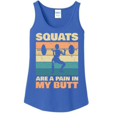 Squats Are Pain In My Butt For Bodybuilders Gift Ladies Essential Tank