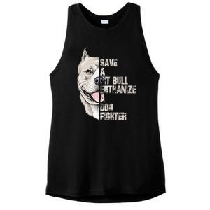 Save A Pitbull Euthanize A Dog Fighter Shirts Dogs Lover Gift Ladies PosiCharge Tri-Blend Wicking Tank