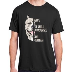 Save A Pitbull Euthanize A Dog Fighter Shirts Dogs Lover Gift Adult ChromaSoft Performance T-Shirt