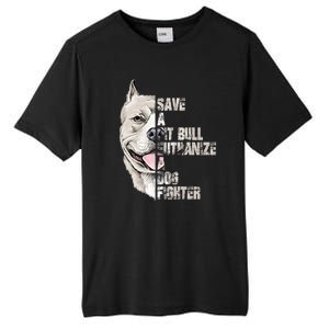 Save A Pitbull Euthanize A Dog Fighter Shirts Dogs Lover Gift Tall Fusion ChromaSoft Performance T-Shirt