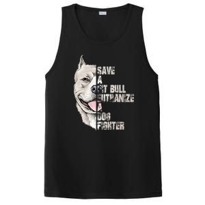 Save A Pitbull Euthanize A Dog Fighter Shirts Dogs Lover Gift PosiCharge Competitor Tank