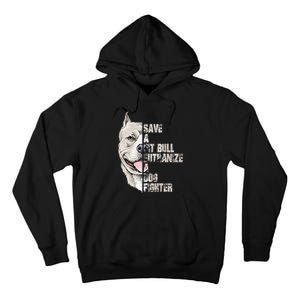 Save A Pitbull Euthanize A Dog Fighter Shirts Dogs Lover Gift Tall Hoodie