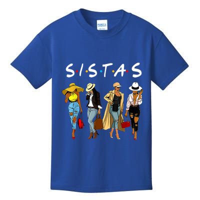 Sistas Afro Proud Black Sistas Queen African America Gift Kids T-Shirt