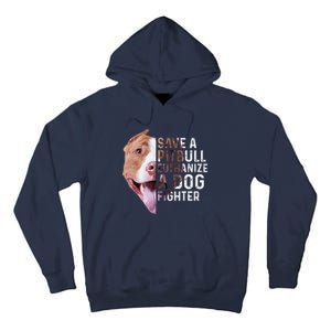 Save A Pitbull Euthanize A Dog Fighter Lover Dog Tall Hoodie