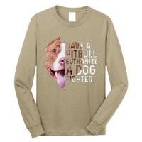 Save A Pitbull Euthanize A Dog Fighter Lover Dog Long Sleeve Shirt